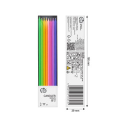 Hohe Kerzen Bright Pastel Gold 6 Stück gold