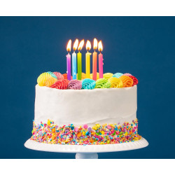 Hohe Kerzen Bright Pastel Gold 6 Stück gold