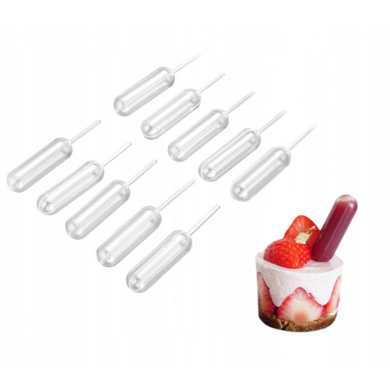 Pipetki do deserów PODŁUŻNE 4 ml x 20 szt. pipety