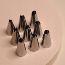 LARGE-Backing-Set (1M, 2A, 2D, 4B) und Wilton-Beutel 12 el.