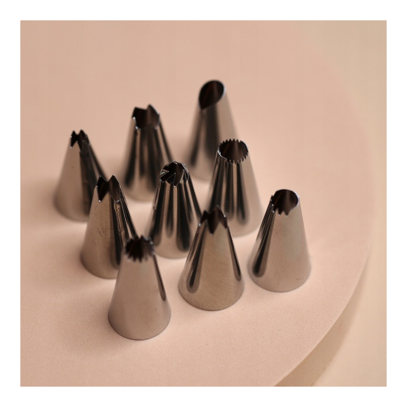 LARGE-Backing-Set (1M, 2A, 2D, 4B) und Wilton-Beutel 12 el.