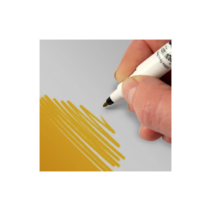 Rainbow Dust Essbarer Stift Dark gold – Doppelseitige