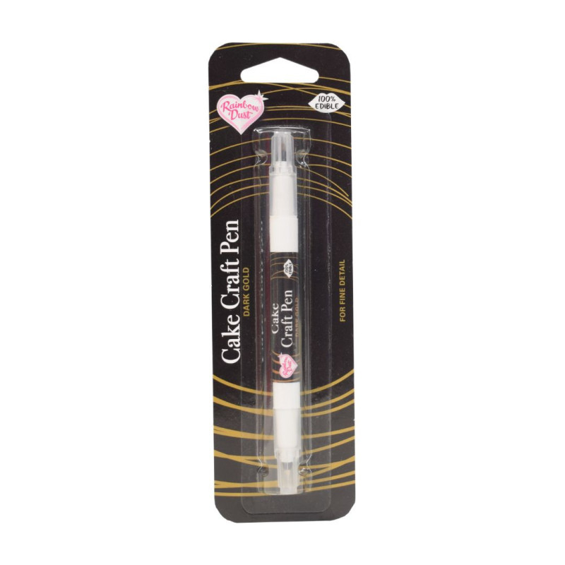 Food colouring pen GOLD on both sides RD Dark Gold