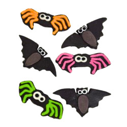 Slado Cukrová dekorace Pavouci Netopýři Halloween
