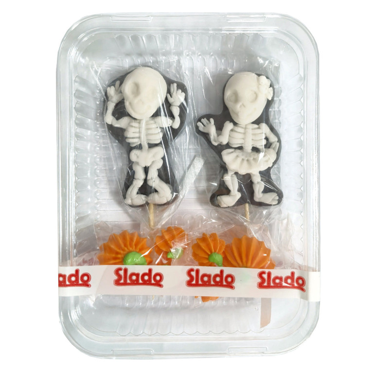 Cukrová dekorácia Slado Skeletons Halloween Pumpkins