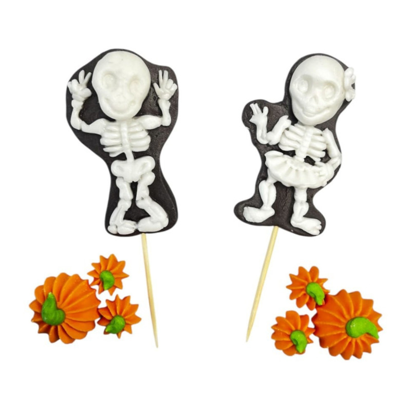 Slado kostlivec cukrová dekorace Halloween dýně