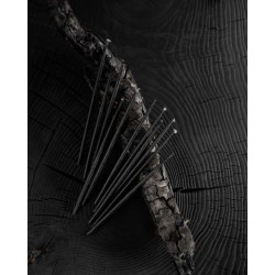 Kalamu Standard Slim Candles Black 15 cm 10 pieces