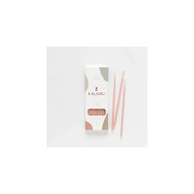 Kalamu Standard Slim Candles Light Pink 15 cm 10 pieces