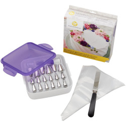 Wilton Deluxe Set mit 46 Teilen, Nagelspitzen und Zubehör