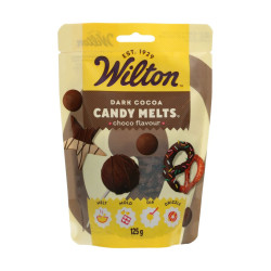 Wilton Candy Melts Dark Cocoa chocolate drops 125g Dark brown