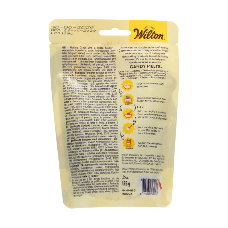 Wilton Candy Melts Dark Cocoa chocolate drops 125g Dark brown