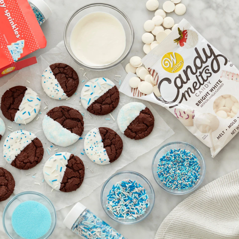 Chocolate drops Wilton Candy Melts Bright White 125g snow white