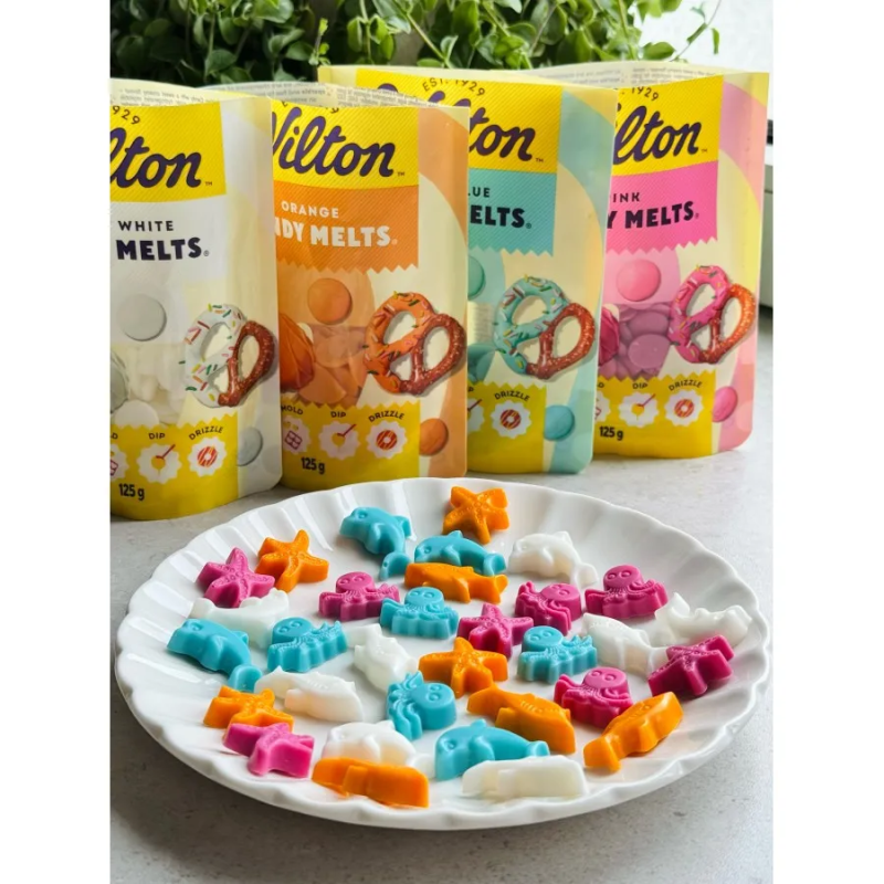 Шоколадные капли Wilton Candy Melts Bright White 125g снежно-белые