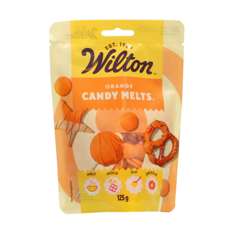 Wilton Candy Melts Orangen-Schokoladentropfen 125 g