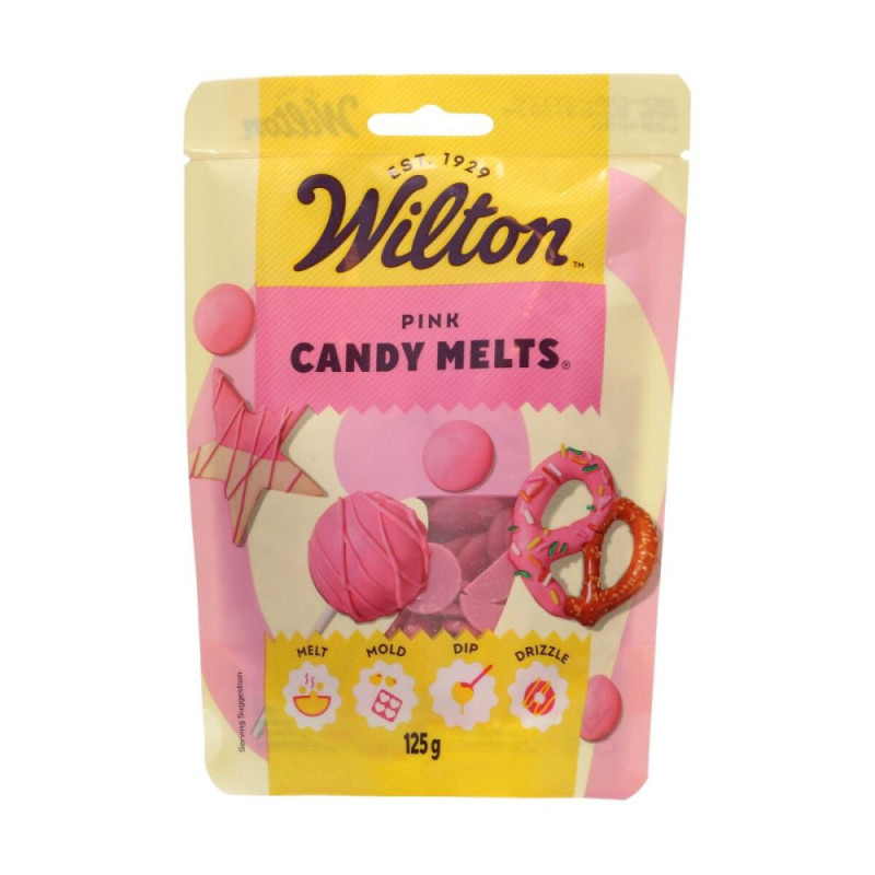 Wilton Candy Melts Pink chocolate drops 125g Pink