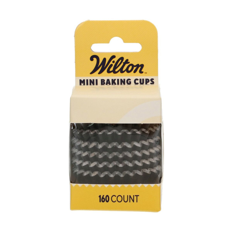 Формочки для кексів Wilton 160 шт. MINI фольговані ЧОРНІ