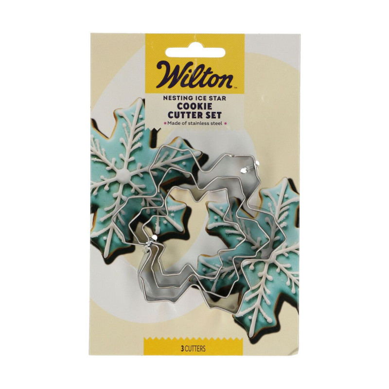 Wilton Christmas Snowflake cookie cutter 3 sizes
