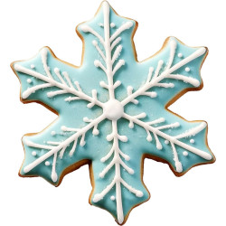 Set of 7 Wilton snowflake moulds from 2.5 to 9.5 cm