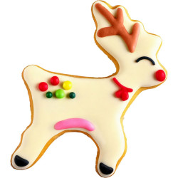 Wilton Christmas cookie cutter 3 pcs Reindeer Santa Claus Christmas tree