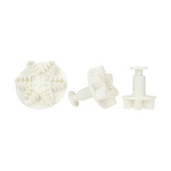 Wilton plunger cutters 3 pcs. SNOWFLAKES