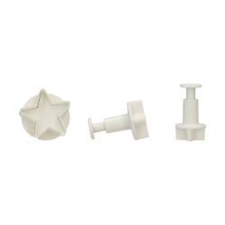 Вирубки з плунжером Wilton 3 шт. ЗІРОЧКИ
