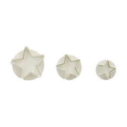 Wilton plunger cutters 3 pcs. STARS