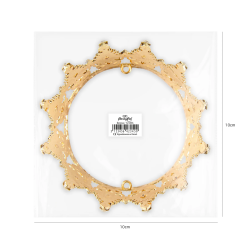 Goldene Kronen-Kuchenfigur, 10 cm