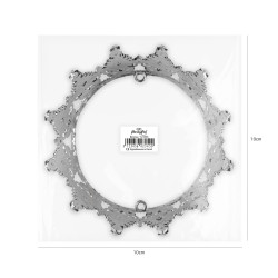 Topper KORONA Ozdoba na tort Czarna 10 cm
