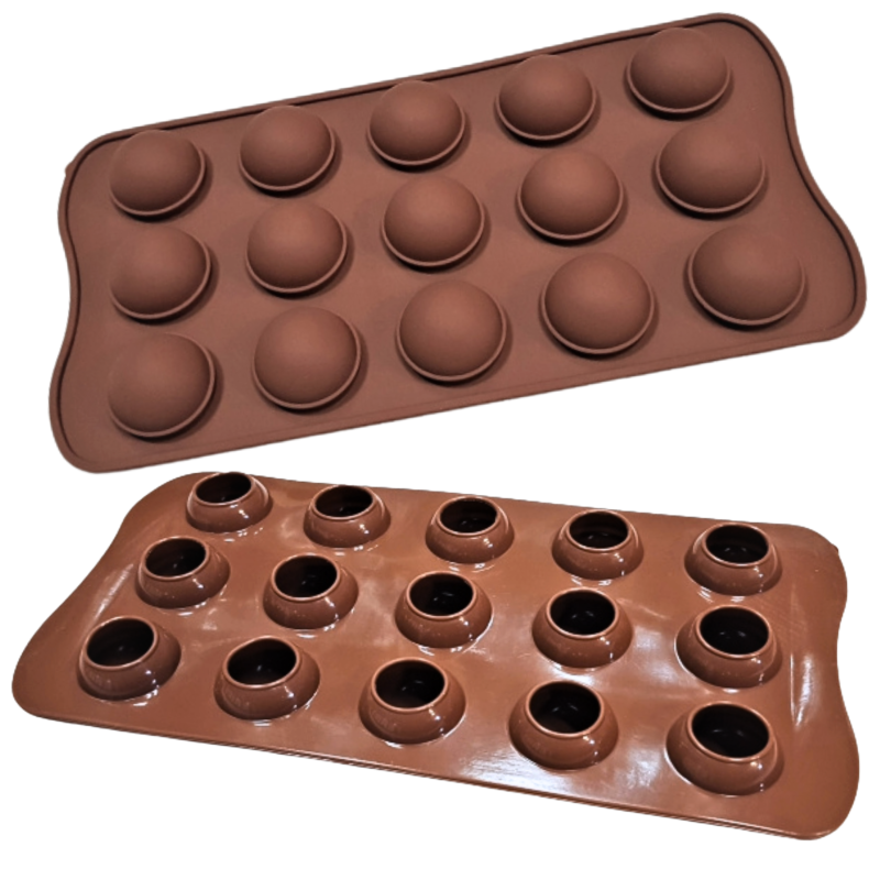 Forma silikonowa Czekoladki Kulki Trufelki 15 gniazd