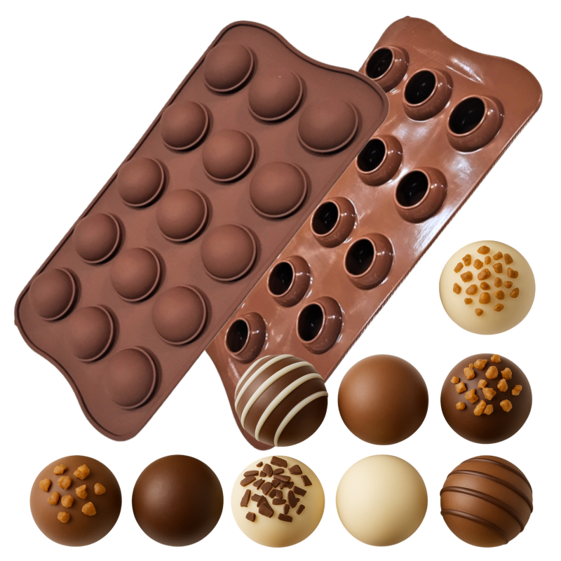 Silikonform Weihnachtsmuster 3,5 cm 12 Schlitze