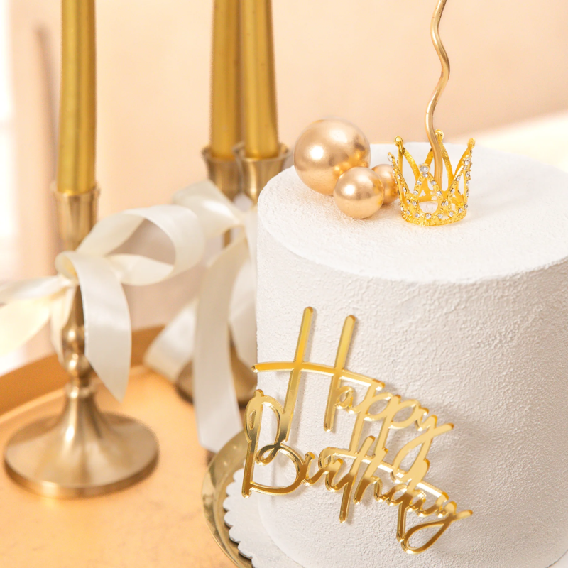 KORONA MINI Topper Rhinestones Cake decoration