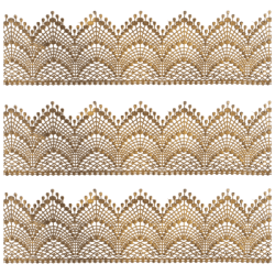 Cukrová krajka 01 Slado ready 3 x 38 cm Starožitná zlatá
