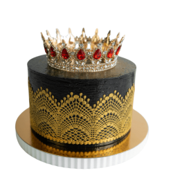 Koronka cukrowa 01 Slado gotowa 3 x 38 cm Złota