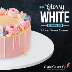 Podkład pod tort MASONIT 25 cm Biały MDF 10mm GŁADKI