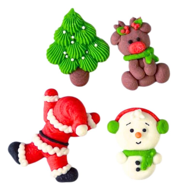 Sugar decoration Slado Rudolf Santa Claus Snowman Christmas tree