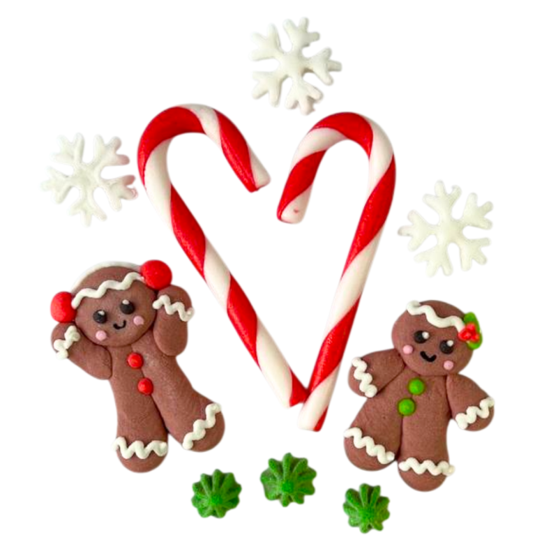 Slado Christmas Cake Cane Sugar Decoration