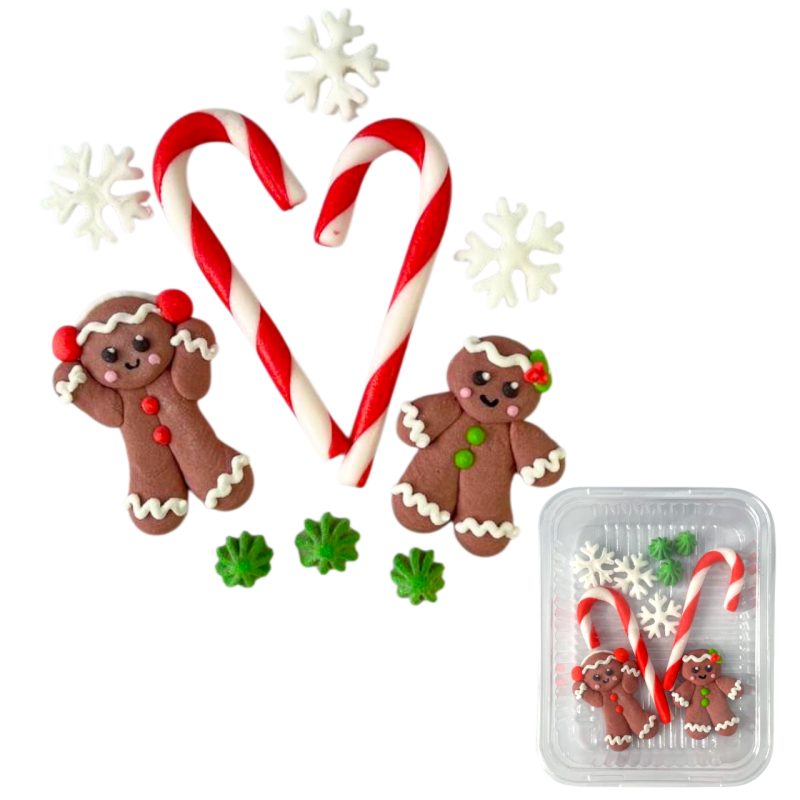 Slado Christmas Cake Cane Sugar Decoration