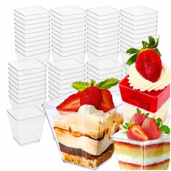 Square goblet 120 ml set of 40 pcs.