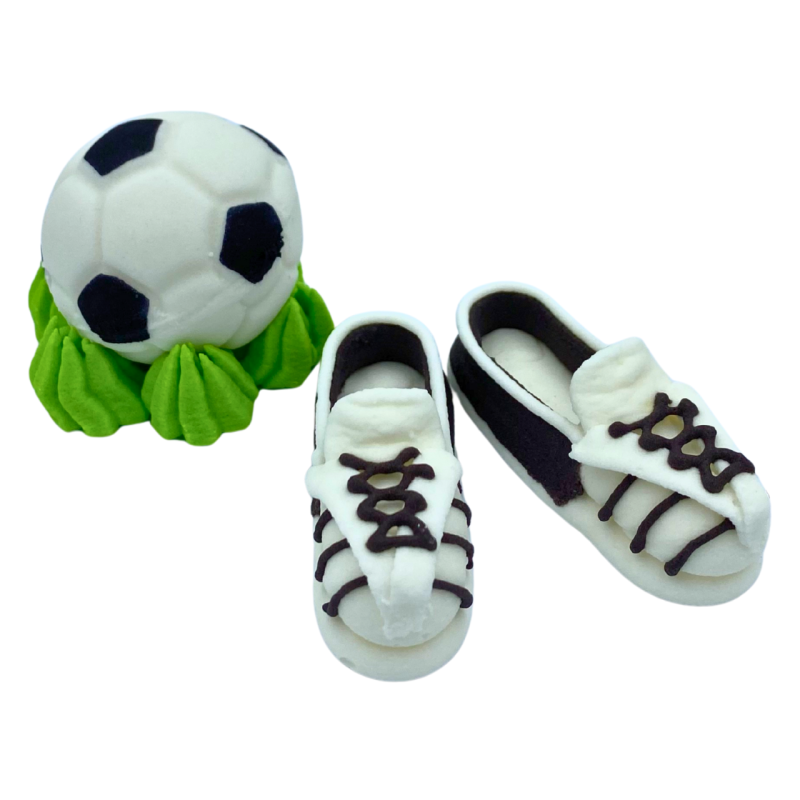 Cukrová dekorácia Slado Futbalová lopta a futbalové topánky
