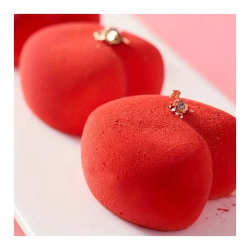 Silikonform ORIGAMI HEARTS 6,5 cm 6 Stück.