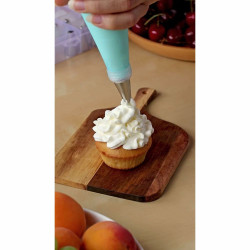 Decorating tip set, 9 tip adapter bag