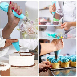 Decorating tip set, 9 tip adapter bag