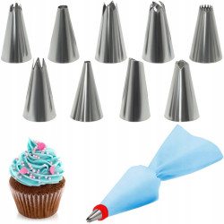 LARGE-Backing-Set (1M, 2A, 2D, 4B) und Wilton-Beutel 12 el.