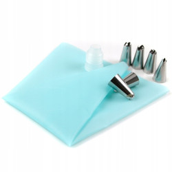 Set mit 9 Spritztüllen, Adapterbeutel