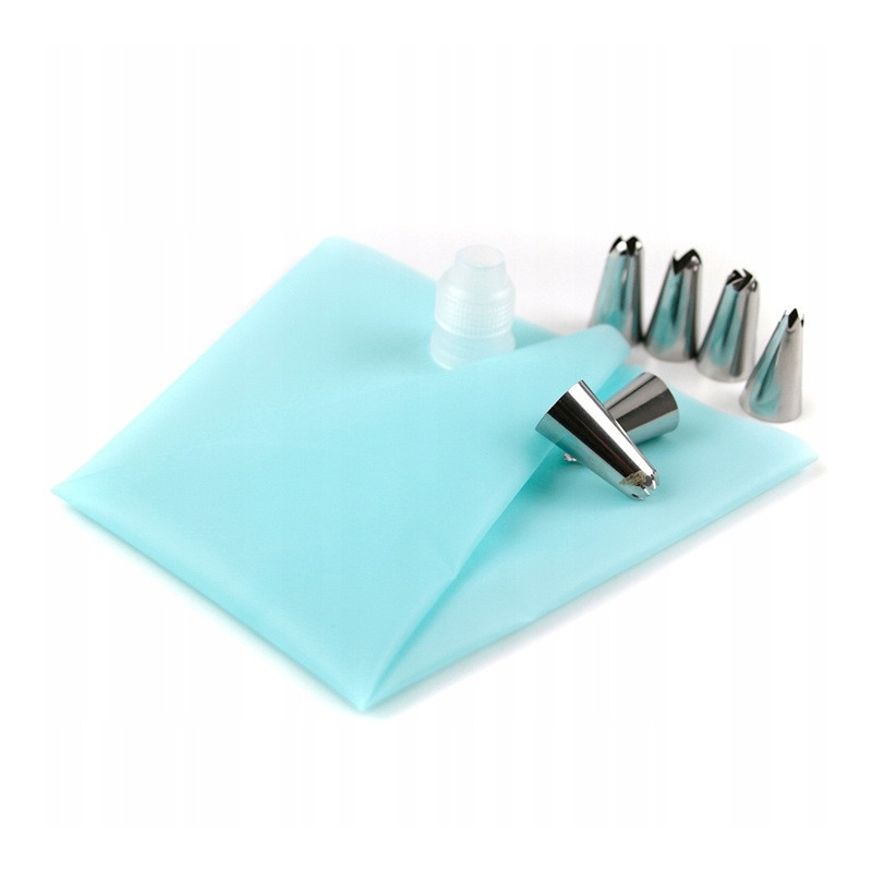 Decorating tip set, 9 tip adapter bag