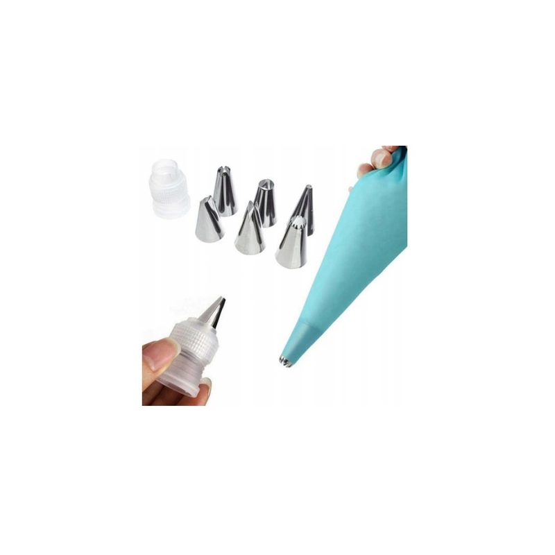 Zestaw tylek do dekorowania 6 tylek adapter worek Tylki do falbanek