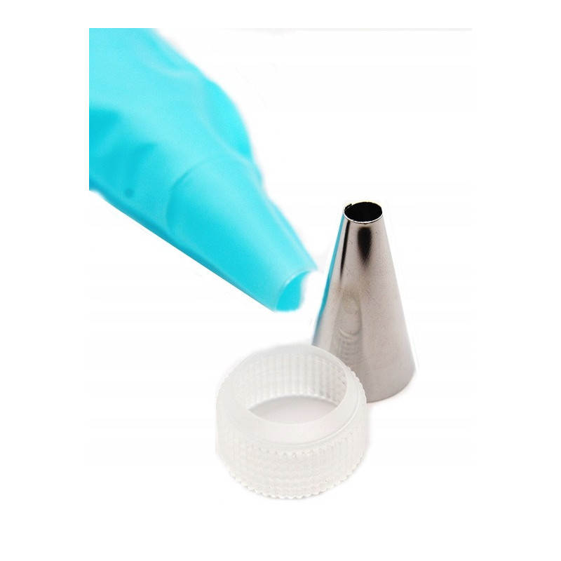 Set of decorating tips, 12 tips, adapter bag