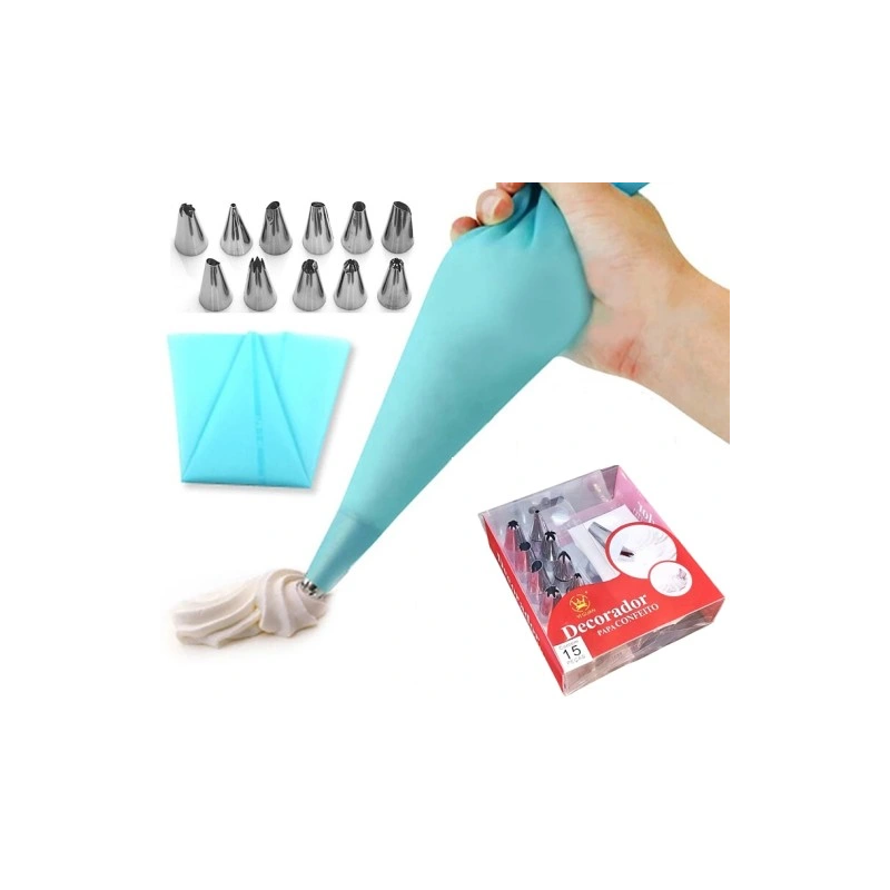 LARGE-Backing-Set (1M, 2A, 2D, 4B) und Wilton-Beutel 12 el.