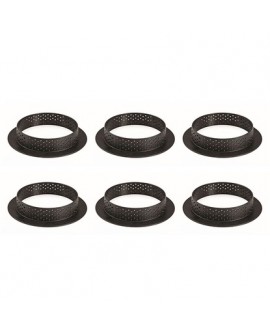 Rant perforowany do tarty 8 cm 6 sztuk Tarta
