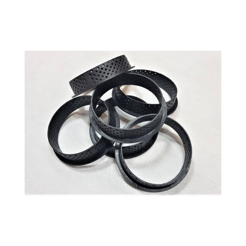 Rant perforowany do tarty 8 cm 6 sztuk Tarta
